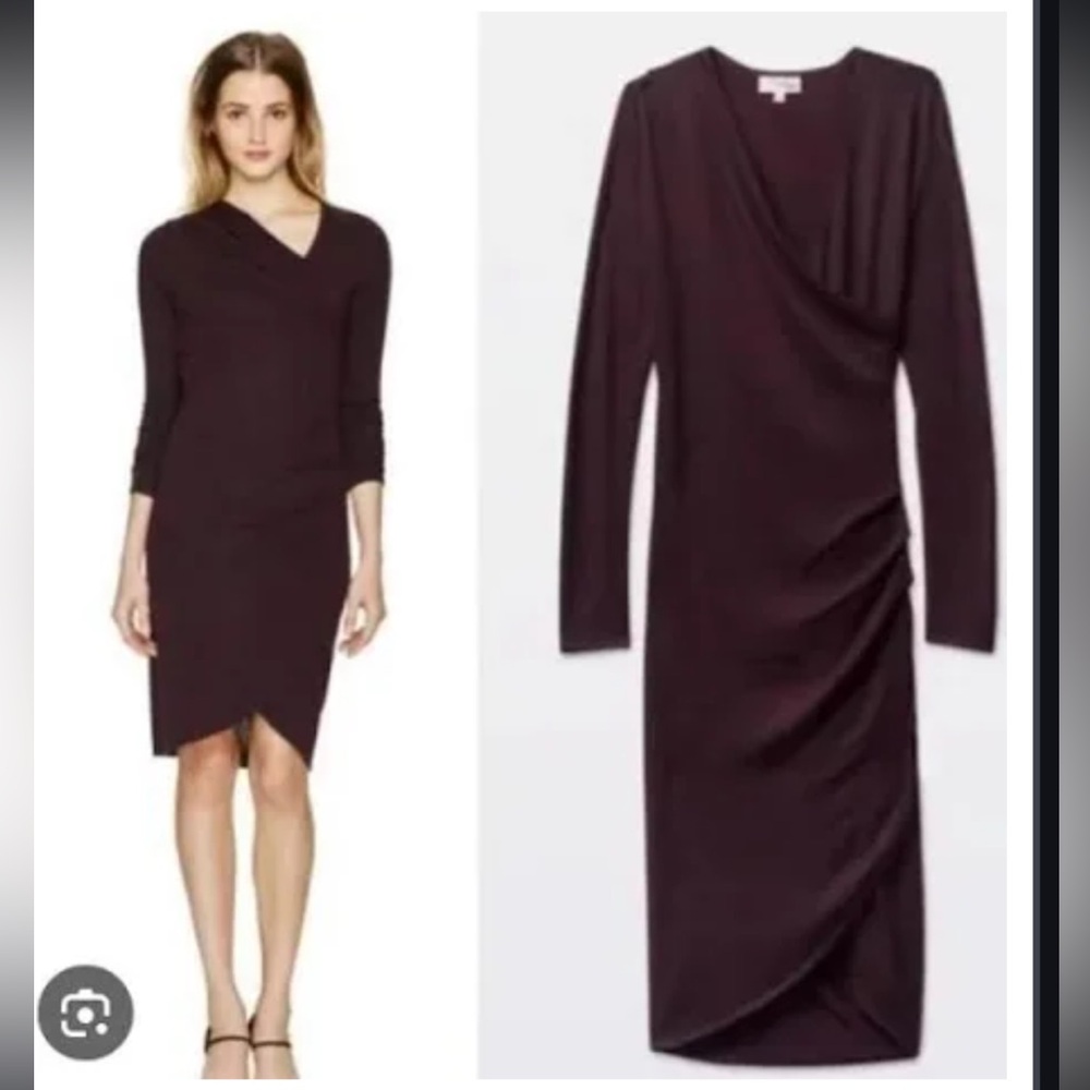 Maroon Klum Wrap Dress